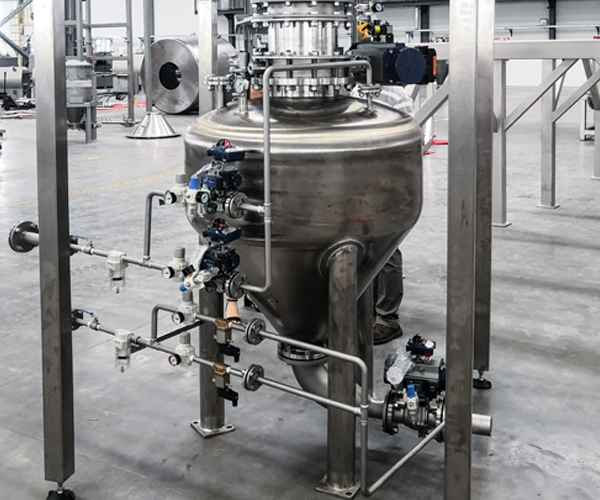 Транспортировка плотной фазы при положительном давлении